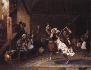 Jean - Leon Gerome The Pyrrhic Dance. Sweden oil painting artist